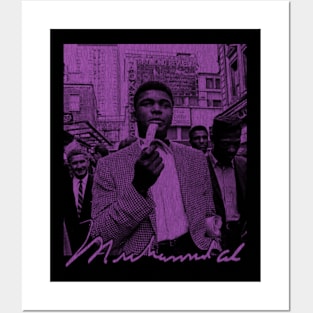 Muhammad Ali Funny Moments - Purple Posters and Art